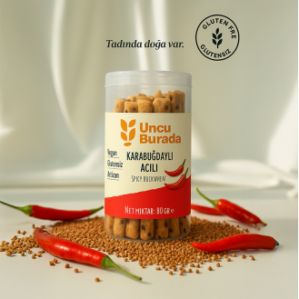 Karabuğdaylı Acılı Kraker 80 gr