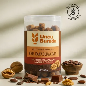 Karabuğday Ham Kakaolu & Cevizli Kurabiye 80 g