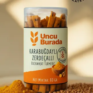 Karabuğday Zerdeçallı Kraker 80 g