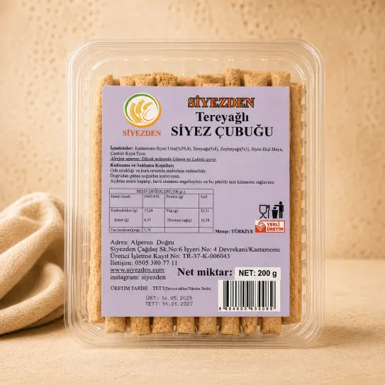 Siyez Unlu Galeta 200 g