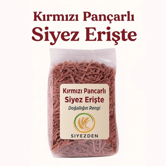 Kırmızı Pancarlı Siyez Erişte 500 g